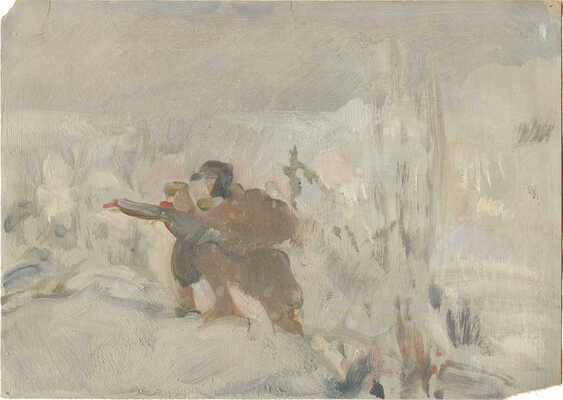 Такке Борис Александрович. Эскиз картины «Коммунисты, вперед!»